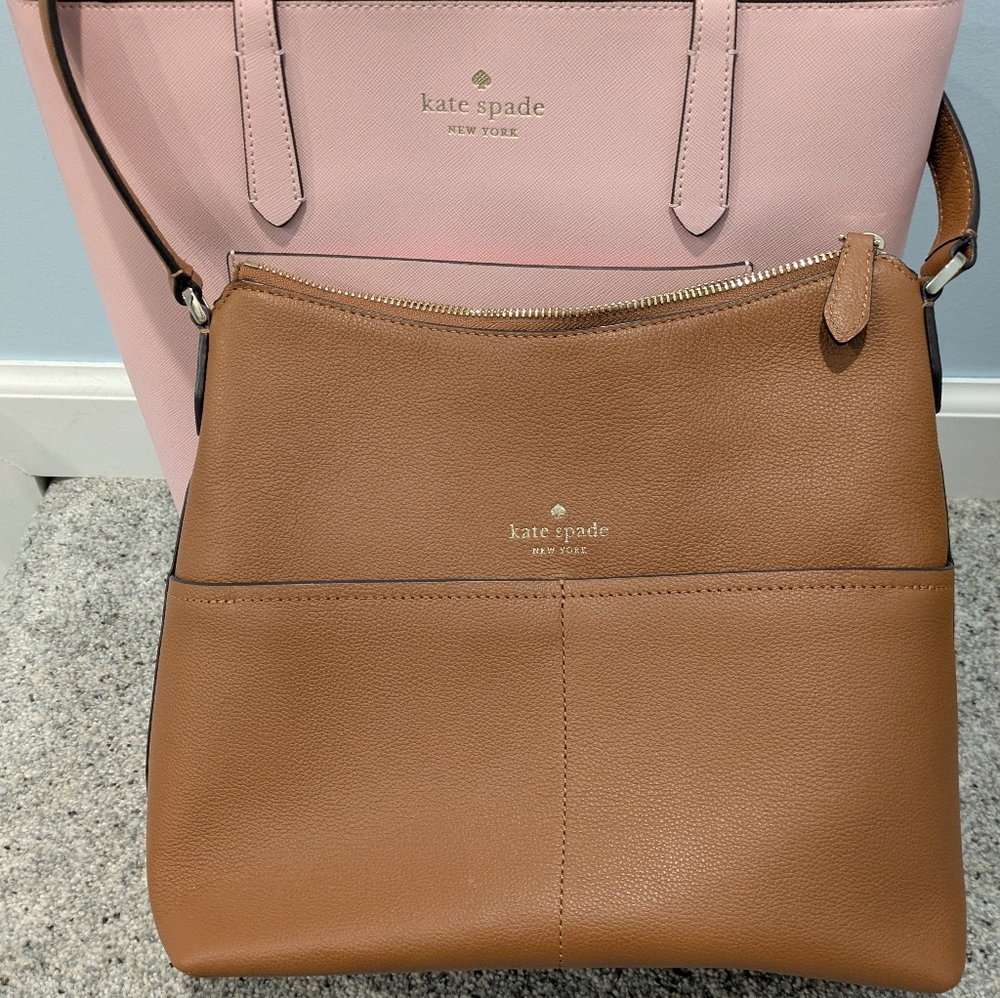 Kate Spade Tan "Bailey" Shoulder Bag